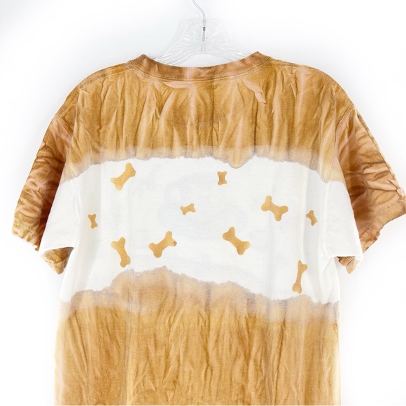 Branning Vintage Tie Dyed Hand-Stenciled Coffee Cups & Dogs T-Shirt Size Medium - Picture 13 of 16
